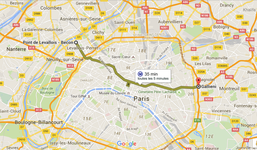 Carte du métro 3