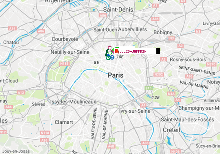 plan itinéraire ratp de Anvers à Jules Joffrin