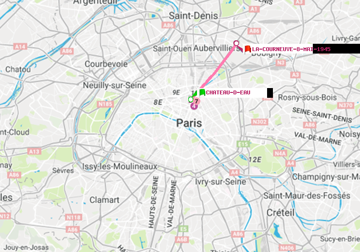 plan itinéraire ratp de Château d