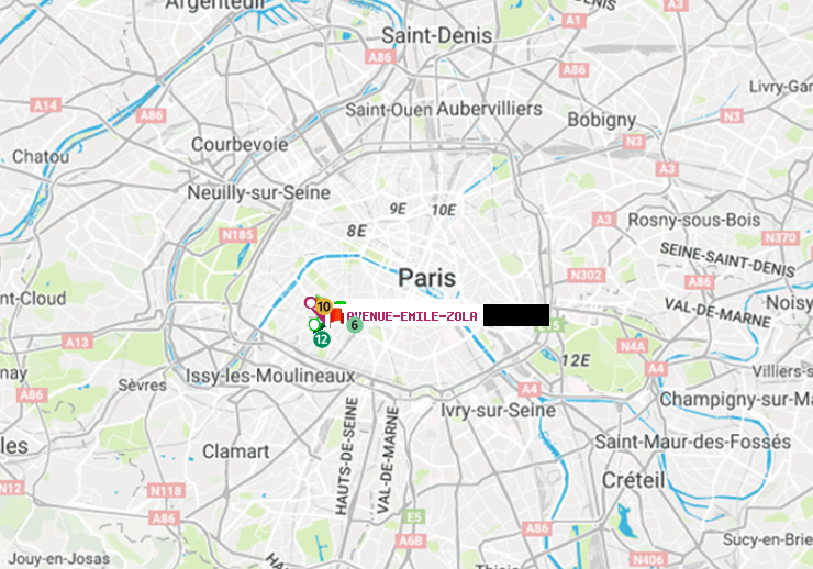 plan itinéraire ratp de Convention à Avenue Emile-Zola