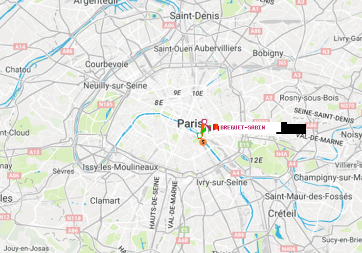 plan itinéraire ratp de Gare d