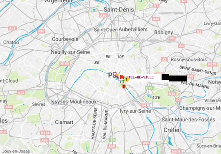 plan itinéraire ratp de Gare d