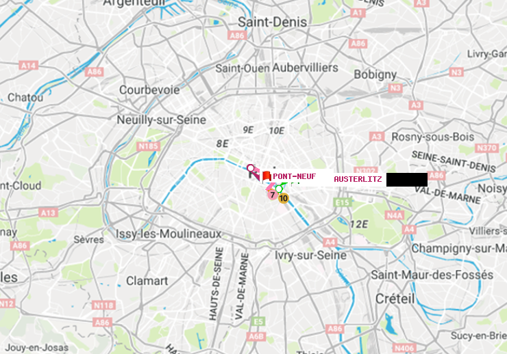 plan itinéraire ratp de Gare d
