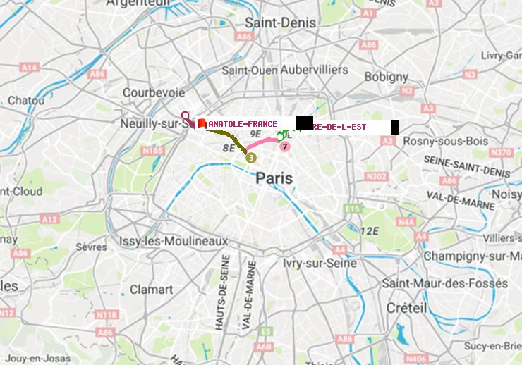 plan itinéraire ratp de Gare de l