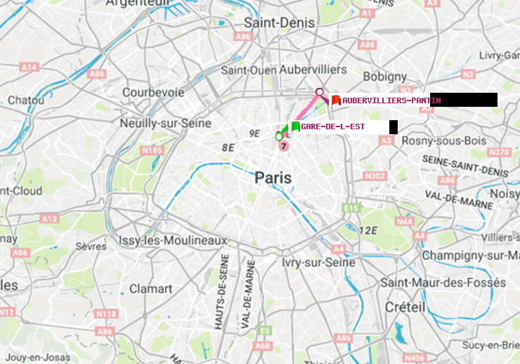 plan itinéraire ratp de Gare de l