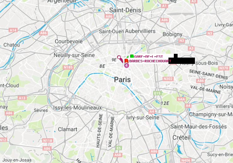 plan itinéraire ratp de Gare de l
