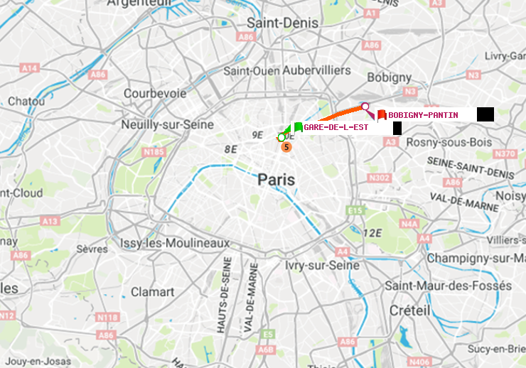 plan itinéraire ratp de Gare de l