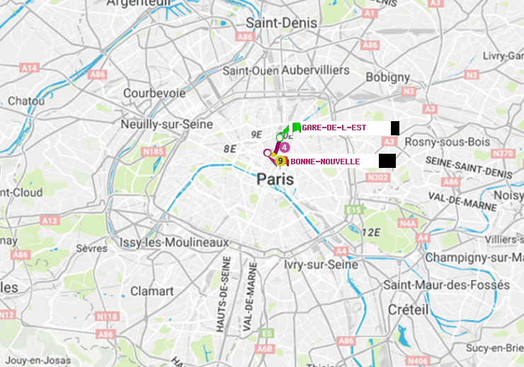 plan itinéraire ratp de Gare de l
