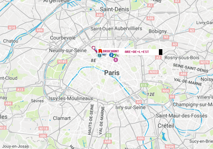 plan itinéraire ratp de Gare de l