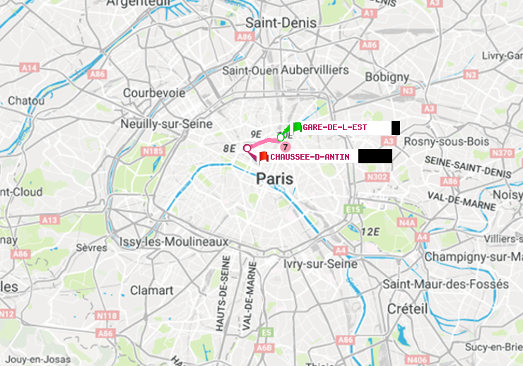 plan itinéraire ratp de Gare de l