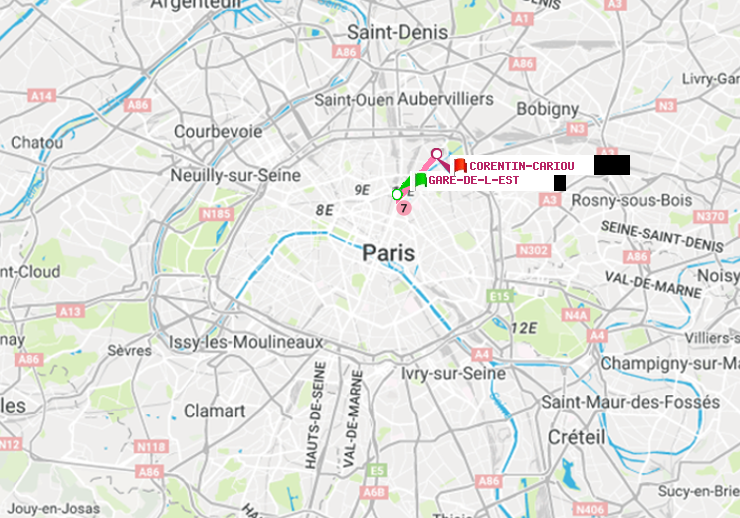 plan itinéraire ratp de Gare de l