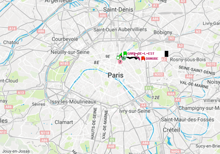 plan itinéraire ratp de Gare de l