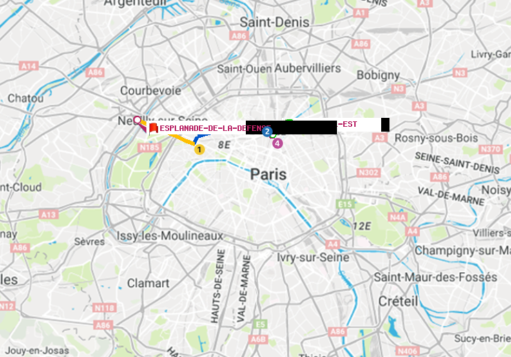 plan itinéraire ratp de Gare de l