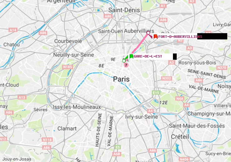 plan itinéraire ratp de Gare de l