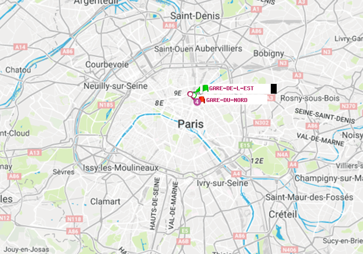 plan itinéraire ratp de Gare de l