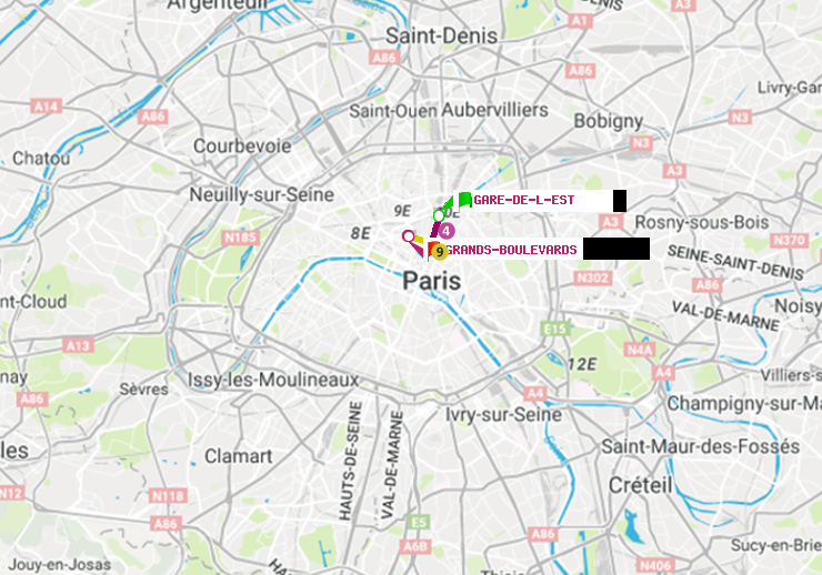 plan itinéraire ratp de Gare de l