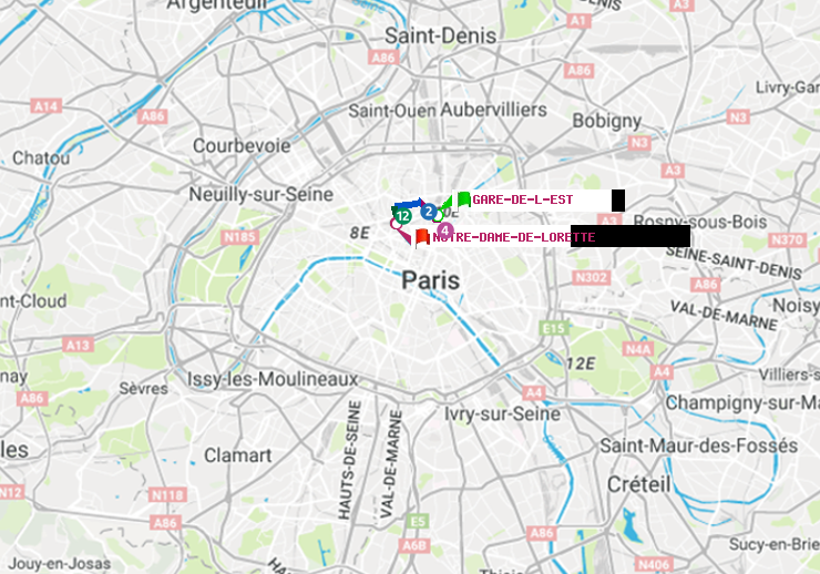 plan itinéraire ratp de Gare de l
