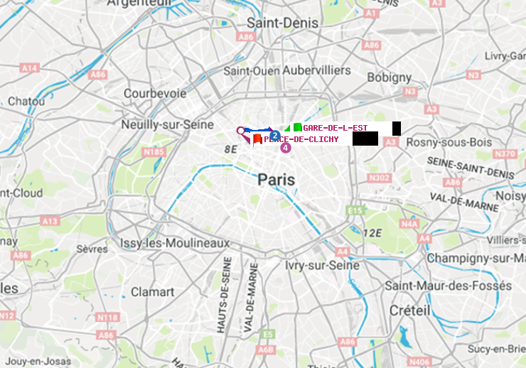 plan itinéraire ratp de Gare de l