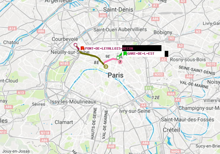 plan itinéraire ratp de Gare de l