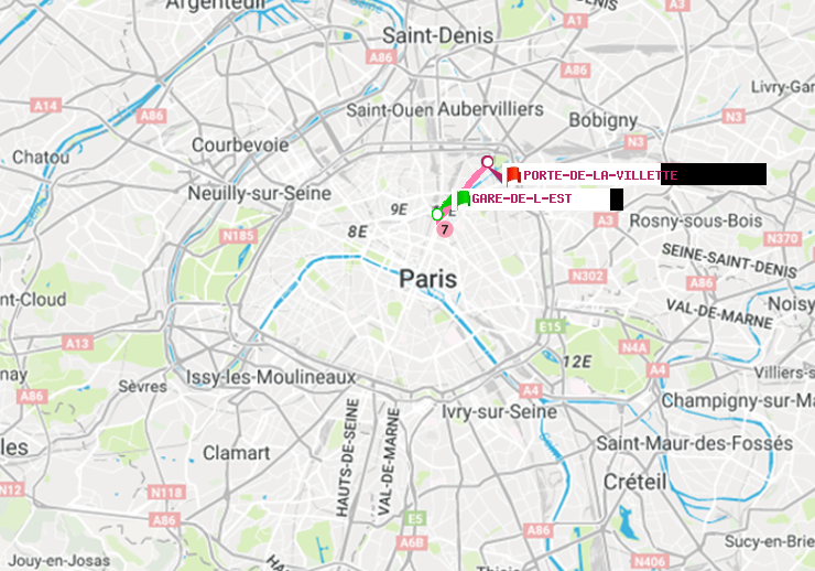 plan itinéraire ratp de Gare de l