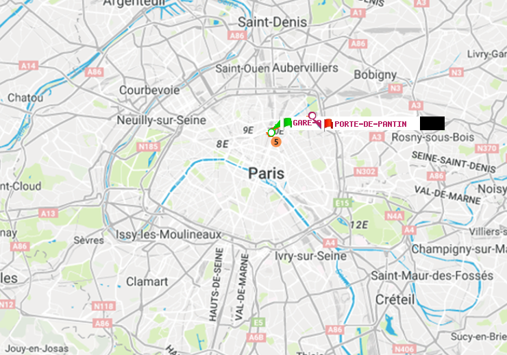 plan itinéraire ratp de Gare de l