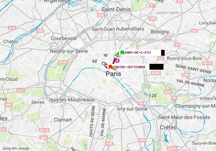 plan itinéraire ratp de Gare de l