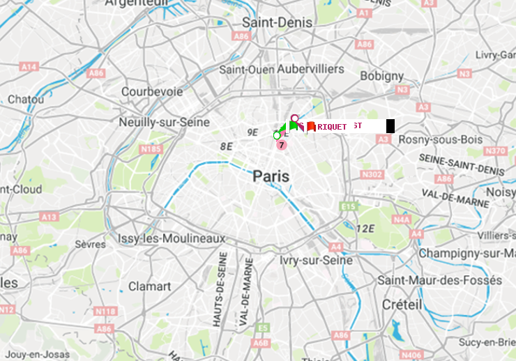 plan itinéraire ratp de Gare de l