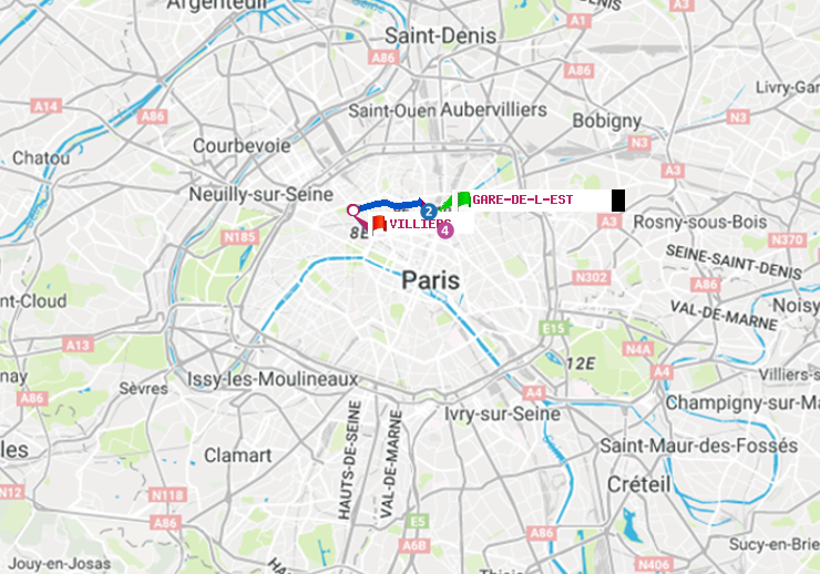 plan itinéraire ratp de Gare de l