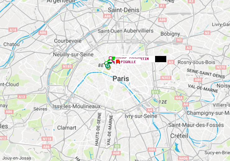 plan itinéraire ratp de Havre-Caumartin à Pigalle