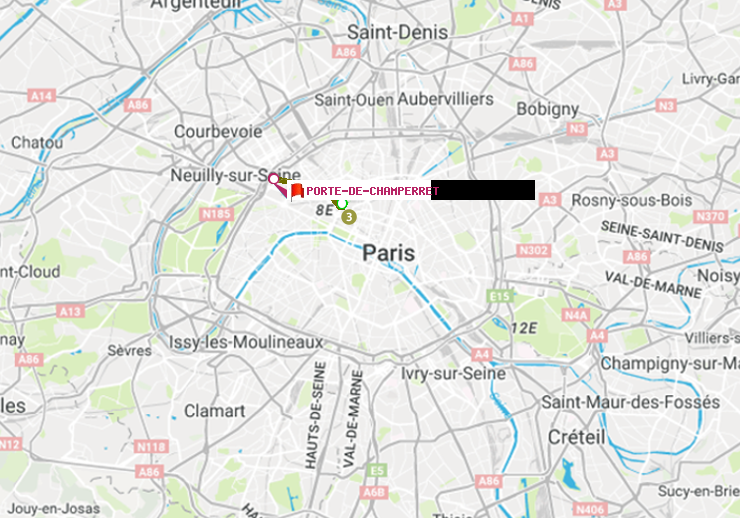 plan itinéraire ratp de Havre-Caumartin à Porte de Champerret