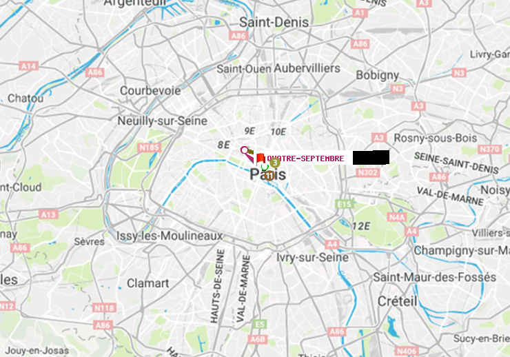 plan itinéraire ratp de Hôtel de Ville à Quatre Septembre