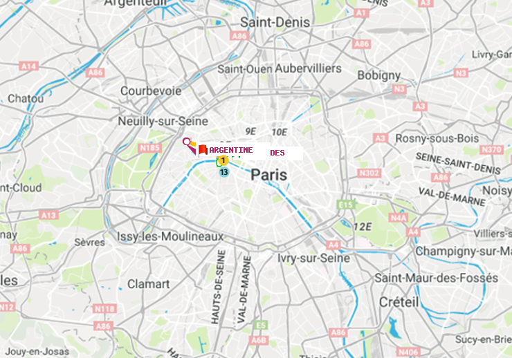 plan itinéraire ratp de Invalides à Argentine