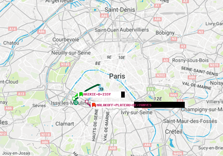 plan itinéraire ratp de Mairie d