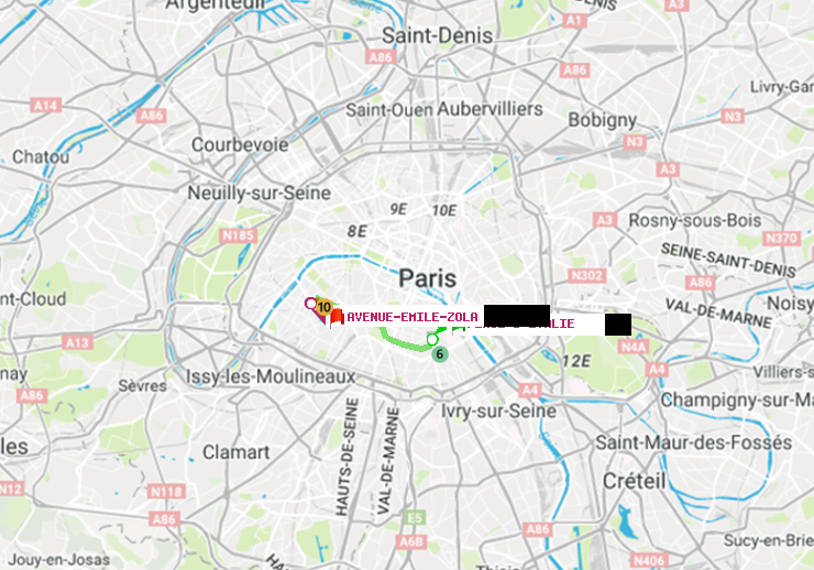 plan itinéraire ratp de Place d
