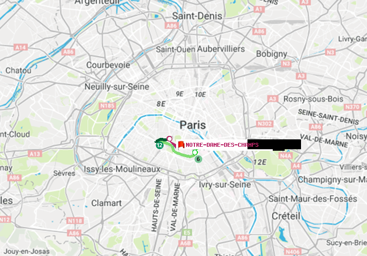 plan itinéraire ratp de Place d