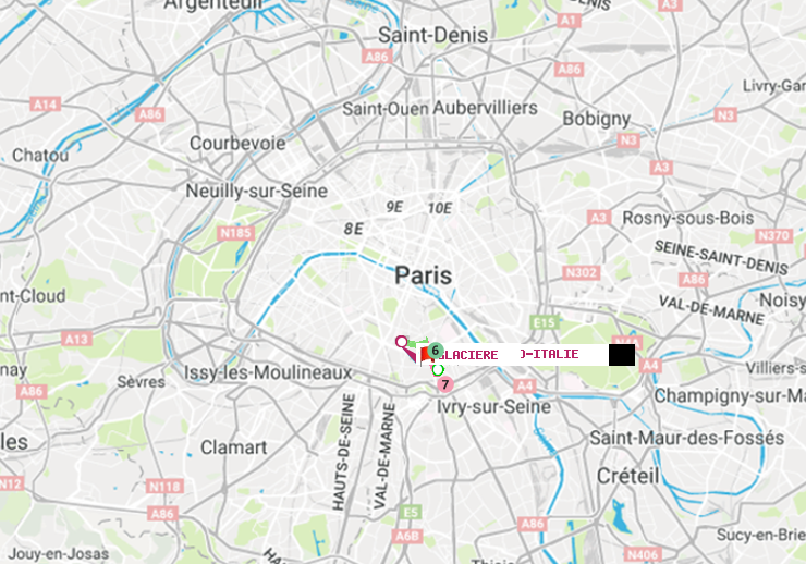 plan itinéraire ratp de Porte d