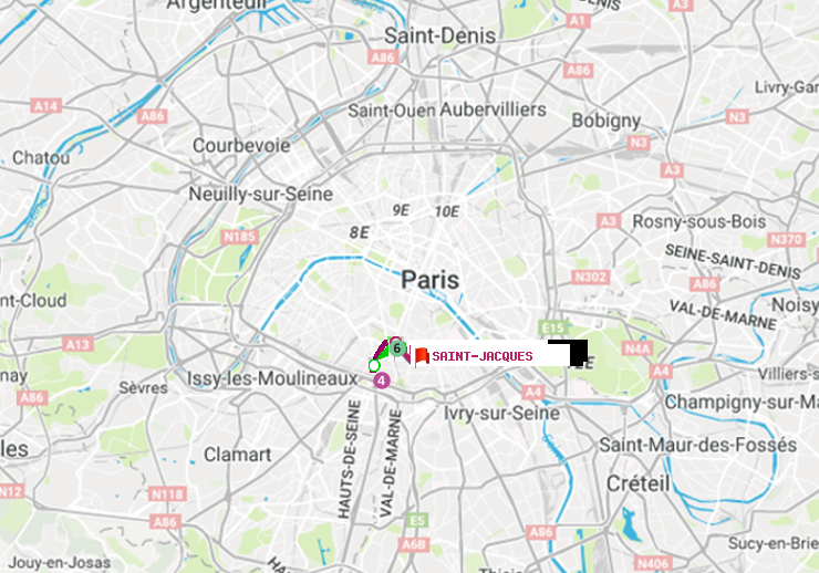 plan itinéraire ratp de Porte d