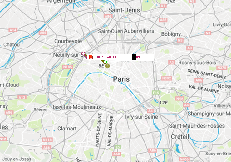 plan itinéraire ratp de Saint-Lazare à Louise Michel