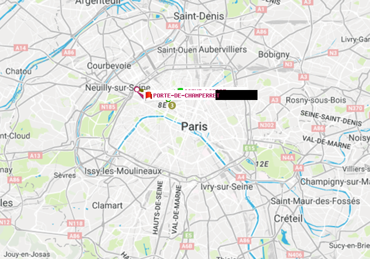 plan itinéraire ratp de Saint-Lazare à Porte de Champerret