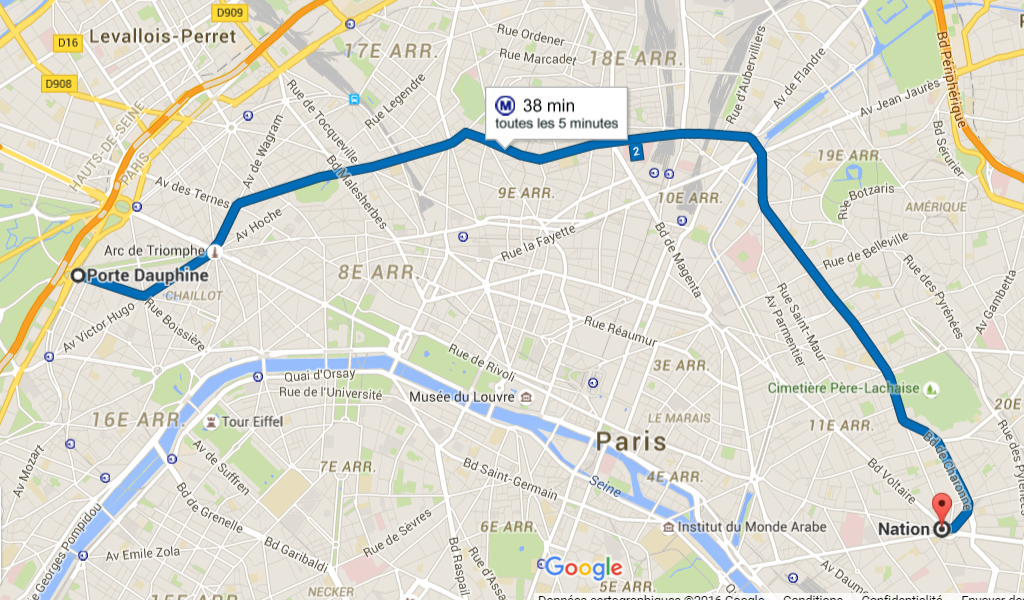 Carte du métro 2