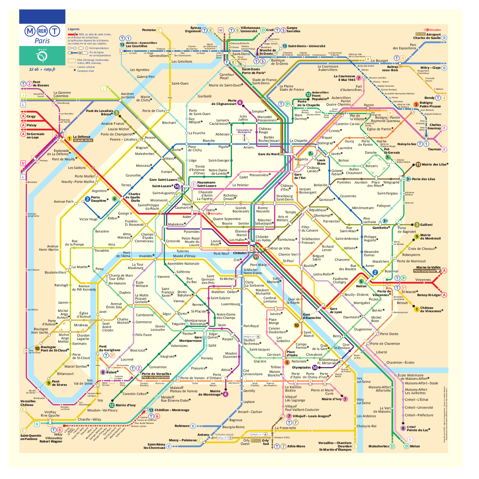 Métro et RER Paris